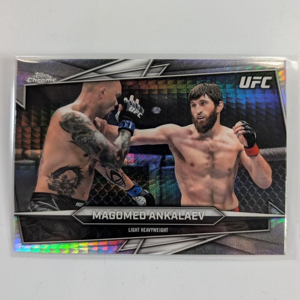 2026 Topps Chrome UFC Magomed Ankalaev #60 Prism Refractor Parallel